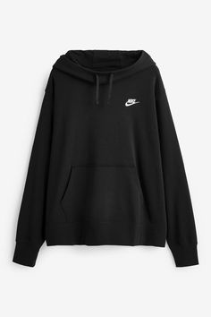 Nike Hoodie Outfit, Plus Size Club, Nike Women Outfits, Nike Hoodies For Women, Body Positive Fashion, Nike Club Fleece, Nike Jumper, Black Nike Hoodie, Nike Sportswear Club Fleece