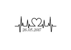 a heartbeat with a heart on it and the date is 26 05 2017 written in black ink