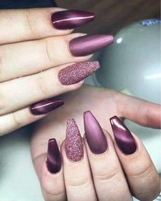 Cat Eye Nails Polish, Gel Nails At Home, Valentine Nails, Purple Nail, Gel Designs, Coffin Nails Long, Cat Eye Nails, Trendy Nail Art, Neon Nails