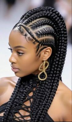 Knotless Braids Ideas, Big Cornrow Braids, Medium Knotless Braids, African American Braided Hairstyles, Medium Knotless, Headpiece Hairstyles, Bob Braids Hairstyles, Braids Ideas