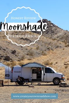 Chevy Express campervan with Moonshade Awning 270 Awning Diy, Diy Rv Awning, Low Dough Rv Slide Awning, Camping Technology, Diy Rv Slide Out Awning, Alucab Canopy Camper, Rv Camping Accessories, Soccer Games For Kids, Campervan Awnings