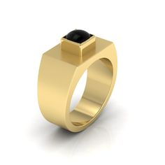 Bold, fearless, unforgettable. Our Redux ring is strong and simple, and captivates with a square central cabochon stone held in a bezel setting. Inspired by an ancient Roman example and perfect for both men and women, our ring is available in sizes 4 - 14. It is available with the following stone choices: Black Onyx and Red Garnet. Please indicate your stone choice in the Special Instructions area of this page. "Redux" is Latin for "returned" or "recovered," in the sense of being brought back. R Modern Yellow Gold Signet Ring With Cabochon, Modern Onyx Signet Ring For Anniversary, Modern Cabochon Sapphire Ring For Anniversary, Modern Signet Ring With Gemstone For Promise, Modern Onyx Ring For Anniversary, Modern Onyx Rings For Anniversary, Modern Gemstone Signet Ring For Promise, Modern Gemstone Signet Promise Ring, Modern Gemstone Signet Ring