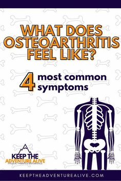 So what does osteoarthritis feel like and what should I expect? Common symptoms of osteoarthritis include joint pain, stiffness, and decreased mobility. It is Wrist Pain Relief, Joints Pain Remedy, Uses For Vicks, Lower Back Pain Exercises, Sciatic Nerve Pain, Vicks Vaporub, Back Pain Exercises, Hip Pain, Nerve Pain