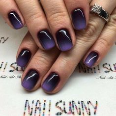 Purple Ombre Nails, Halloween Nails Diy, Ombre Nail Art Designs, Unghie Sfumate, Sns Nails, Nail Art Ombre, Dipped Nails