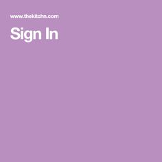 a purple background with the words sign in