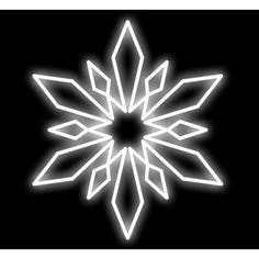 a white snowflake on a black background