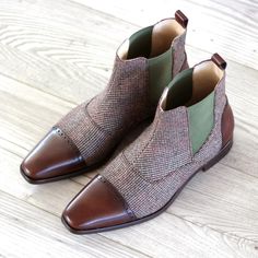 Saturday Chelsea Boots - Premium Men Dress Boots from Que Shebley - Shop now at Que Shebley Handmade Boots, Mens Dress Boots, Boots Chelsea, Custom Design Shoes, Custom Made Shoes, Mens Boots Fashion, غرفة ملابس, Boots For Men, Slip On Boots