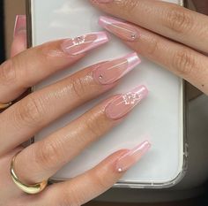 Trendy Summer Nails, Soft Nails, Pink Acrylic Nails, Pink Nail, Fire Nails, Classy Nails, Dream Nails, Chic Nails, Pretty Acrylic Nails