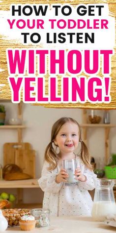 how to get your toddler to listen without yelling Entertaining Toddlers, Positive Parenting Advice, Listening Games, Good Listening Skills, Birth Recovery, Raise Your Voice, Toddler Teacher, Not Listening, Better Mom