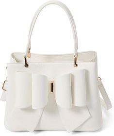 Like Dreams Elegant Vegan Leather Crossbody Bag White - Jenna Product Details Product Dimensions : 11 x 5.5 x 8 inches; 1.52 Pounds Department : Women Manufacturer : LIKE DREAMS Country of Origin : China Leather Bowtie, Date Fashion, Picnic Date, Double Bow, Satchel Handbag, Leather Crossbody Purse, Satchel Handbags, Womens Purses, Handbags For Women