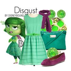 a green dress and purple shoes are featured in the movie's character costume contest