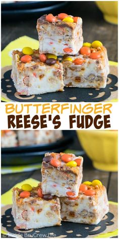 butterfingerer reese's fudge is an easy dessert recipe