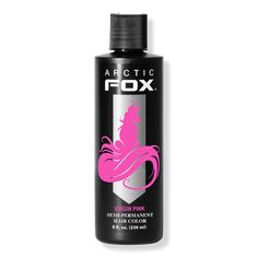 Semi-Permanent Hair Color - HAIR COLOR VIRGIN PINKBenefitsCruelty-FreeSemi-PermanentHydrating,Zero DamageNo Harsh Chemicals (Peroxide, Ammonia, or PPD)VeganFeaturesArctic Fox Virgin Pink will give you those tropical vibes everywhere you go.This vibrant hot pink will give a deep magenta tint to light brown hair, and will turn out most vibrantly on pre lightened hair - no need to fear brassy tones with this shade.Always do a patch and strand test before coloring. - Semi-Permanent Hair Color Arctic Fox Violet Dream, Fox Hair Dye, Darker Hair, Perm Hair, Arctic Fox Hair Color, Fox Hair, Semi Permanent Hair Dye, Faded Colors, Purple Details