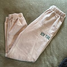 Brand New - Never Worn - Fits Like A S/M - Oversized - Smoke Free - Super Comfortable Spring Leisure Bottoms With Letter Print, Casual Lounging Bottoms With Letter Print, Pink Letter Print Bottoms For Leisure, Spring Leisure Pants With Letter Print, Spring Letter Print Loungewear Pants, Summer Loungewear Pants With Letter Print, Summer Letter Print Loungewear Pants, Pacsun Sweatpants, Playboy Sweatpants