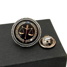 Justice Lawyer attorney paralegal Suit tie necktie jacket Scarf pin lapel pin brooch Scales Of Justice, Gifts Men, Suit Tie, Lawyer Gifts, Jewelry Cleaning Solution, Scarf Pin, Tie Pin, Metal Work, Suit And Tie