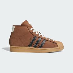 Adidas Pro Model, Model Shoes, Adidas Shop, Shoes Brown, Herringbone Pattern, Adidas Online, Good Grips, Star Fashion, Smooth Leather