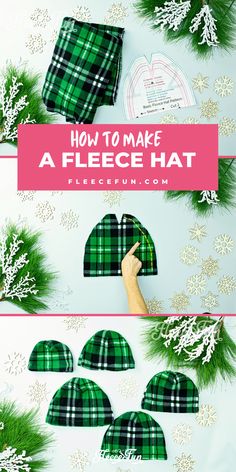 how to make a fleece hat for christmas