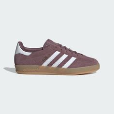 Adidas Gazelle Purple, Purple Adidas Shoes, Purple Gazelle, Adidas Hamburg, Ways To Lace Shoes, Adidas Gazelle Indoor, Adidas Originals Gazelle, Shoes Purple, Indoor Shoes