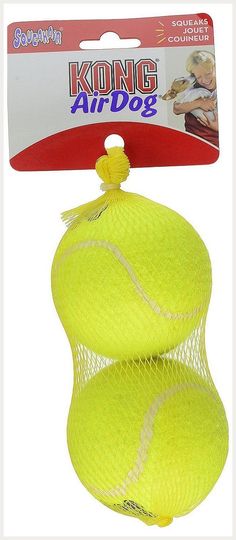 The KONG Squeakair Ball combines two classic dog toys - the tennis ball and the squeaker toy - to create the perfect fetch toy. Our durable, high-quality Squeakair tennis ball will not wear down your dog's teeth. It's made with a special non-abrasive felt, compared to the abrasive material on normal tennis balls. - Perfect for games of fetch - Squeaker to induce play - Non-abrasive tennis material will not wear down your dog's teeth First Down, Tennis Balls, Tennis Ball, Large Dogs, Dog Toys, Dog Love