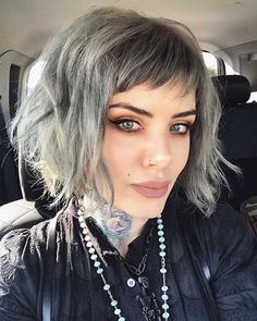 Trendy Bob Hairstyles, Bob Hairstyles With Bangs, Bob Haircut With Bangs, Bob Hairstyles For Fine Hair, Short Bob Haircuts, Long Bob Hairstyles, Trending Hairstyles, Short Hair With Bangs, Bob Haircuts