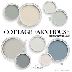 the color scheme for cottage farmhouse is shown here