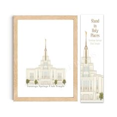 Saratoga Springs Utah, Temple Watercolor, Mormon Temples, Utah Temples, Lds Temple, Watercolor Printable, Lds Temples, 5x7 Print, Saratoga Springs