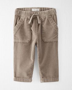 Baby Organic Cotton Corduroy Drawstring Pants from carters.com. Shop clothing & accessories from a trusted name in kids, toddlers, and baby clothes. Baby Otter, Organic Kids Clothes, Family Beach Pictures, Organic Fabrics, Organic Baby, Drawstring Pants, Shop Clothing, Corduroy Pants, Toddler Outfits