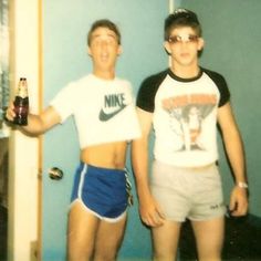 Male crop tops from the 1980s 80s Looks Men, 80s Shorts Men, 80s Workout Outfit Mens, 80s Male Fashion 1980s, 80s Crop Top Men, 80s Fashion Men 1980s, Men In Crop Tops 80s, 80s Male Outfits, 80s Male Fashion