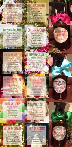 Forest Treats, Diy Room Spray Essential Oils, Holiday Room Spray, Candy Cane Forest, Christmas Room Spray, Diy Gifts For Christmas, Room Spray Recipe, Peace On Earth Christmas, Diy Room Spray