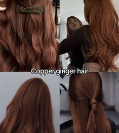 Hair Color Streaks, Pretty Hair Color, Copper Hair, Hair Dye Colors, Red Hair Color, Hair Inspiration Color