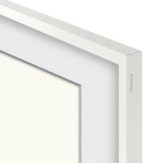 an empty white frame on a white background