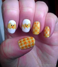 The Nail Art 💅🏼 #Patterns Fashionable #Girls 😎 Need 🙌🏼 to Make #Easter 🐣 #Extra Special 😊 ... 2017 Nails, Easter Nail Art Designs, Kids Nails, Neat Nails, Easter Nail, Easter Nail Designs, Easter Nail Art, Holiday Nail, Seasonal Nails