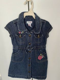 Girls 3T Genuine Kids Denim Dress So Pretty. Shipped with USPS First Class. Dress is from a pet/smoke free home, thanks for looking and please check out my other auctions as I’ll gladly combine shipping. Cute Cotton Denim Dress In Denim Blue, Cute Denim Blue Cotton Dress, Cute Cotton Denim Dress, Cute Denim Dress With Pockets For Summer, Cute Summer Denim Dress With Pockets, Cute Denim Dress With Pockets, Cute Fitted Cotton Denim Dress, Cute Fitted Medium Wash Denim Dress, Cute Short Sleeve Denim Dress