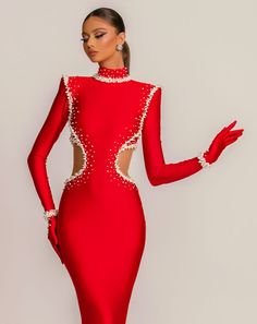 Cynthia Elegant Long Sleeves Red Evening Dress African Wear For Women, Xxxl Dress, Pageant Gown, Red Evening Dress, Pageant Gowns, Red Gowns, Dresses Xxl, Women's Evening Dresses, Short Wedding Dress