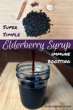 simple elderberry syrup recipe to boost immune systems #naturalremedy Cooking With Turmeric, Elderberry Syrup Recipe, Immune Booster, Elderberry Syrup, Natural Healing Remedies, Natural Cold Remedies, Diy Remedies, Cold Home Remedies, The Immune System