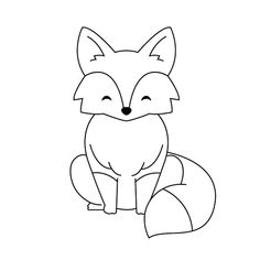 a fox sitting down with its eyes closed and one paw on it's chest