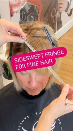 How To Style Fine Straight Hair, Hairstyles For Big Foreheads Women, Hair Styles For Big Foreheads, Shakira She Wolf, Hair For Big Foreheads, Big Forehead Hairstyles, Cut Bangs Tutorial, How To Cut Fringe, Fringe Bob Haircut