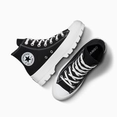 Brand New Never Worn Converse Lugged, Converse Chuck Taylor All Star Lugged, Chuck Taylor Black, Chuck Taylor All Star Lugged, All Star Lugged, Womens High Top Shoes, Women Platform Sneakers, Rainbow Sneakers, Converse Shoes Womens