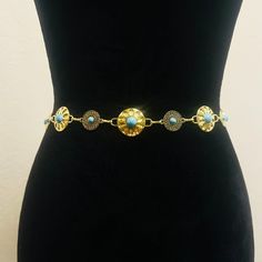 New Unbranded Color: Yellow Gold Type: Waist Chain Material: Zinc Alloy Length: 105 Cm, Width: 3 Cm Waist Chain Belt, Brown Gloves, Vintage Leather Belts, Rhinestone Belt, Braided Belt, Studded Belt, Hammered Gold, Western Belts, Waist Chain