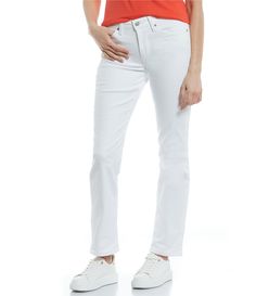 From Levi's ®&#x2C; these jeans feature:straight legmid rise5-pocket stylebelt loopsbutton/zip fly closure approx: 30" inseam&#x2C; 14.5" leg opening approx: 9.75" front rise&#x2C; 15.25" back risecotton/polyester/elastanemachine washImported. Simply White, Mid Rise Jeans, Dillard's, Straight Leg Jeans, White Jeans, Levi's, Mid Rise, Straight Leg, Latest Trends