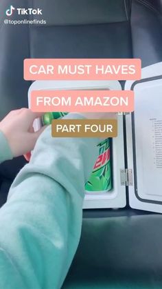 someone is opening an open book with the title car must haves from amazon part four