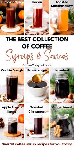 the best collection of coffee syrups and sauces