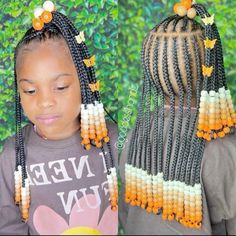 Little Black Girls Hairstyles Braids, Braiding Hairstyles For Black Girls Kids, Black Girls Hairstyles Braids Kids, Bead Pattern Ideas, Kids Braided Hairstyles With Beads, Kids Braided Hairstyles Black Children, Little Black Girls Hairstyles For Kids