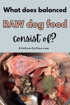 Homemade, balanced raw dog food in a stainless steel dog bowl. Cheap Raw Food Diet For Dogs, Raw Food Diet For Dogs Recipes, High Protein Homemade Dog Food, Raw Meat For Dogs, Raw Dog Food Recipes For American Bully, Raw Meat Dog Food Recipes, Diy Raw Dog Food Recipes, Dog Raw Diet Meal Plan, Raw Meat Diet For Dogs