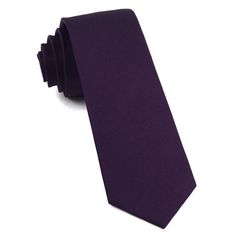 We've partnered with The Tie Bar to bring you these amazing grosgrain silk ties. A popular tightly woven ribbed solid silk weave. The texture is what makes this solid tie fashionable. Size is 2.5 in. wide x 58 in. long Material: Handmade of 100% Silk Fabric Care: Imported, Dry-clean Only Classic Purple Neckwear For Formal Occasions, Classic Solid Neckwear For Black Tie Events, Classic Solid Color Ties For Office, Classic Solid Color Standard Tie, Fitted Black Tie Neckwear In Solid Color, Classic Solid Neckwear With Ties, Classic Neckwear With Ties, Fitted Purple Suit And Tie Accessories For Office, Business Suit And Tie Accessories With Solid Color Ties