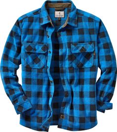 A shirt like no other! The look of a rugged plaid flannel with the warmth and comfort of heavyweight fleece. Features corduroy collar accents  button down chest pockets (with pencil slot) and Legendary  label finished with Signature Buck lower placket patch. Mens Shirt Pattern, Plaid Outfits, Mens Flannel, Long Sleeve Plaid, Plaid Flannel Shirt, Shirt Pattern, Plaid Flannel, Buffalo Plaid, Casual Shirts For Men