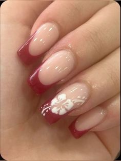 Besame Mucho Nails, Quinceanera Nails Pink, Nails Quinceanera, Lola Nails, Early 2000 Nails, Hawaiian Flower Nails Acrylic, Dominican Nails, Spring Nail Sets, Short Stiletto Nails