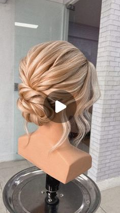 Medium Hairstyles For Prom, Wedding Styles Hair, Low Easy Hairstyles, Halter Dress Updo Hair, Mom Hair Styles For Wedding, Wedding Hair Extensions Updo, Hair Updos For One Shoulder Dress, Hair Due For Wedding Guest, Updo Hairstyles For High Neck Dresses