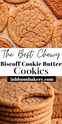 the best chewy biscoff cookie butter cookies are made with only 3 ingredients