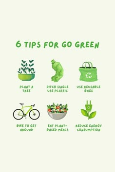 the six tips for go green